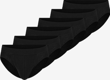 SCHIESSER Panty 'Cotton Essentials Authentic' in Black: front