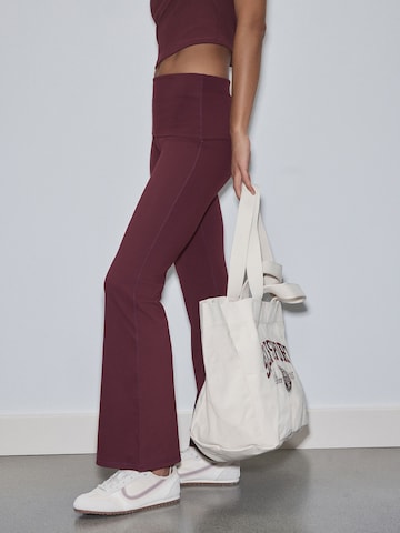 évasé Pantalon de sport Next en rouge : devant