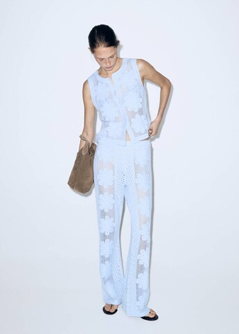 MANGO Regular Pants 'Daisy' in Blue