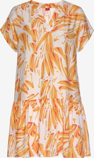 s.Oliver Robe-chemise en beige / jaune / rose foncé, Vue avec produit
