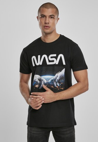 Mister Tee Shirt 'Nasa' in Zwart: voorkant