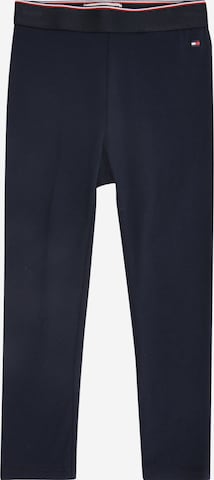 TOMMY HILFIGER Regular Mädchen - Hosen 'GLOBAL STRIPE LEGGING' in Blau: Vorderseite