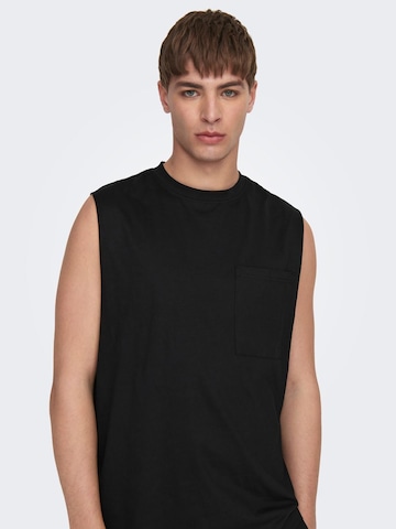 Only & Sons Top 'Fred' in Schwarz
