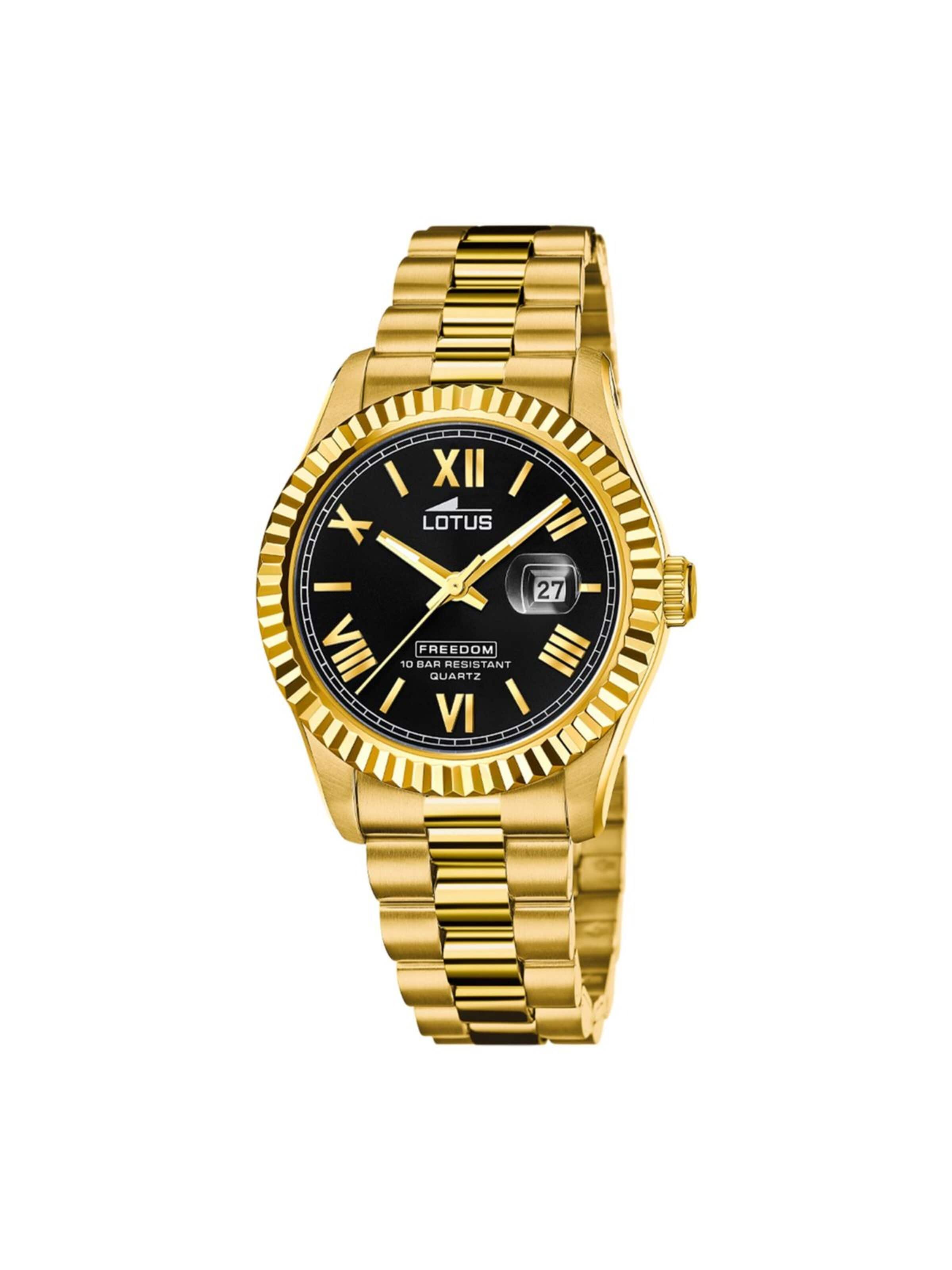 Lotus Analoog horloge 'Date watch Freedom' in Zwart: voorkant