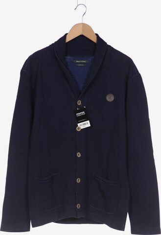Marc O'Polo Sweatshirt & Zip-Up Hoodie in XL in Blue: front