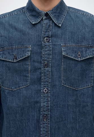 INDICODE JEANS Средняя посадка Рубашка 'Wesdon' в Синий