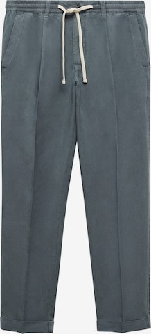 Regular Pantalon à plis 'Delave' MANGO MAN en bleu : devant