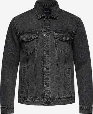 Ombre Tussenjas in Zwart: voorkant