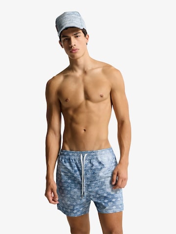 DSQUARED2 - Calções de banho em azul: frente
