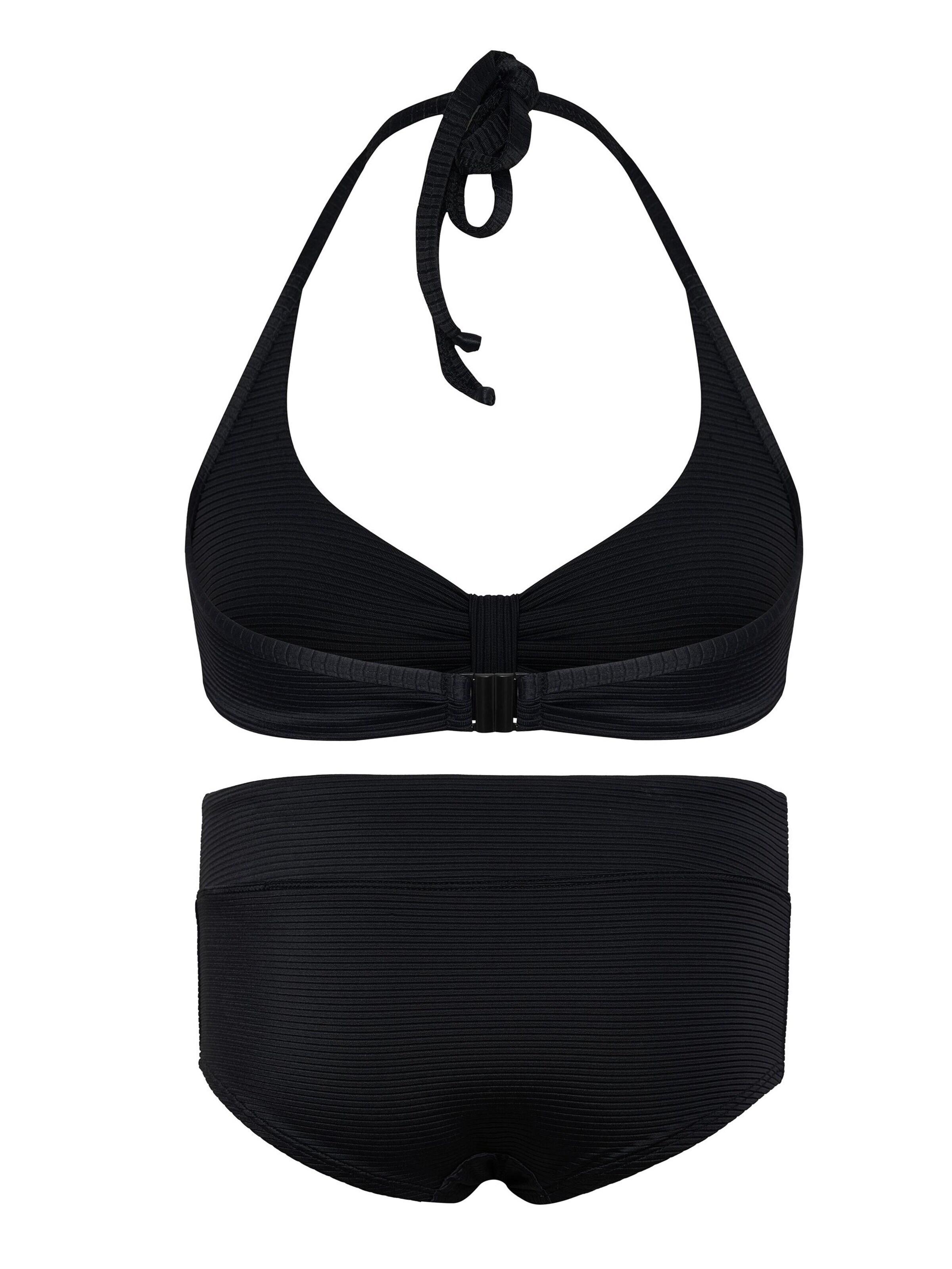 La V Triangle Bikini in Black