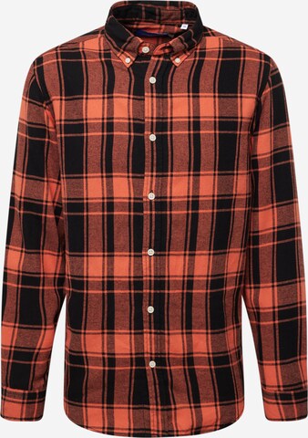 JACK & JONES Regular fit Skjorta 'COZY' i orange: framsida