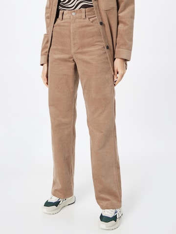 Dr. Denim Regular Trousers 'Echo Worker' in Brown: front