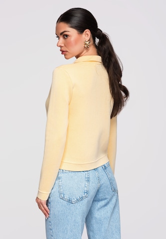 Ombre Strickjacke 'OW-SWCD-0103' in Gelb