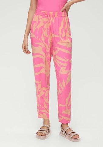 s.Oliver Tapered Pants in Pink: front