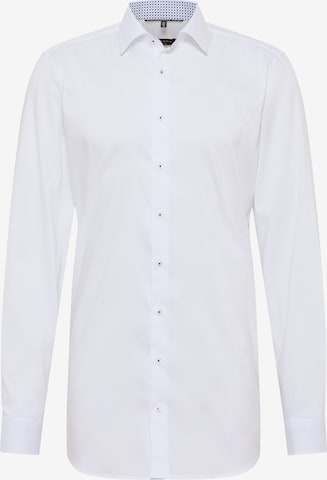 ETERNA Slim fit Button Up Shirt in White: front