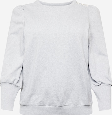 Sweat-shirt Dorothy Perkins Curve en gris : devant