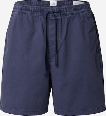GAP Trousers 'ESSENTIAL' in Blue: front