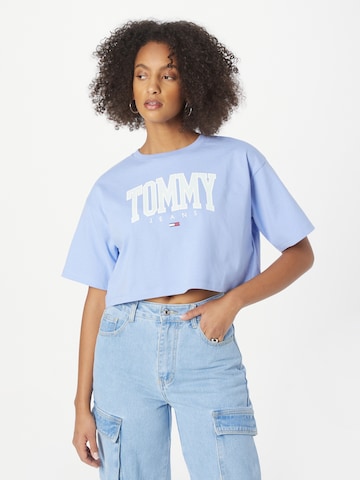 T-shirt Tommy Jeans en bleu : devant