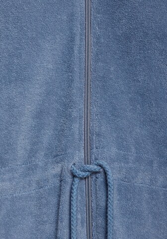 VIVANCE Short Bathrobe in Blue