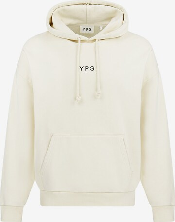 Young Poets Sweatshirt 'Inked Danis' in Beige: predná strana