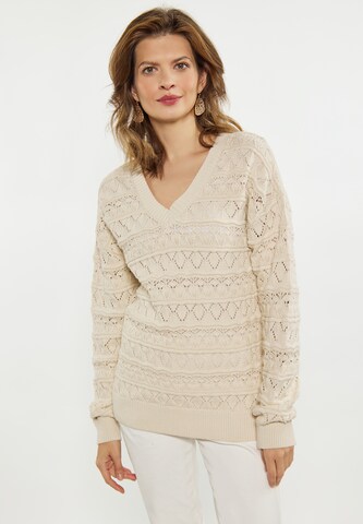 usha FESTIVAL Pullover in Beige: predná strana