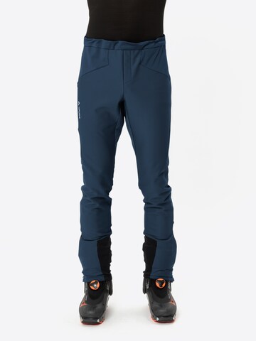 VAUDE Regular Outdoor trousers ' Larice' in Blue: front