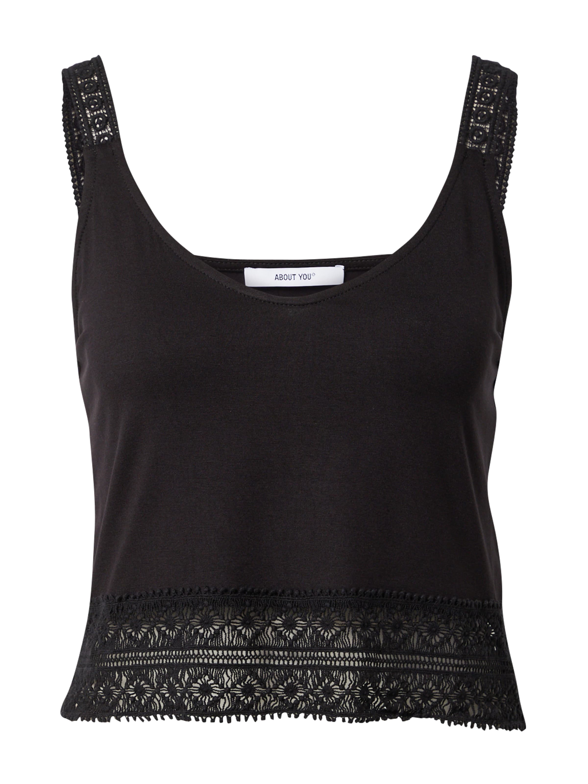 ABOUT YOU - Top 'Connie' en negro: frente