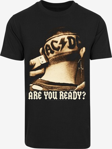 F4NT4STIC Shirt 'ACDC' in Zwart: voorkant