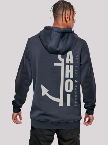 Sweat-shirt 'Ahoi Anker Crop Knut & Jan Hamburg' F4NT4STIC en bleu : devant