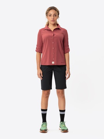 VAUDE Multifunctionele blouse 'Rosemoor' in Rood