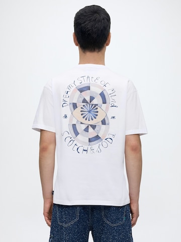 SCOTCH & SODA Тениска в бяло: отпред