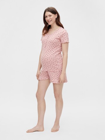 MAMALICIOUS Korte pyjama 'Blair' in Roze