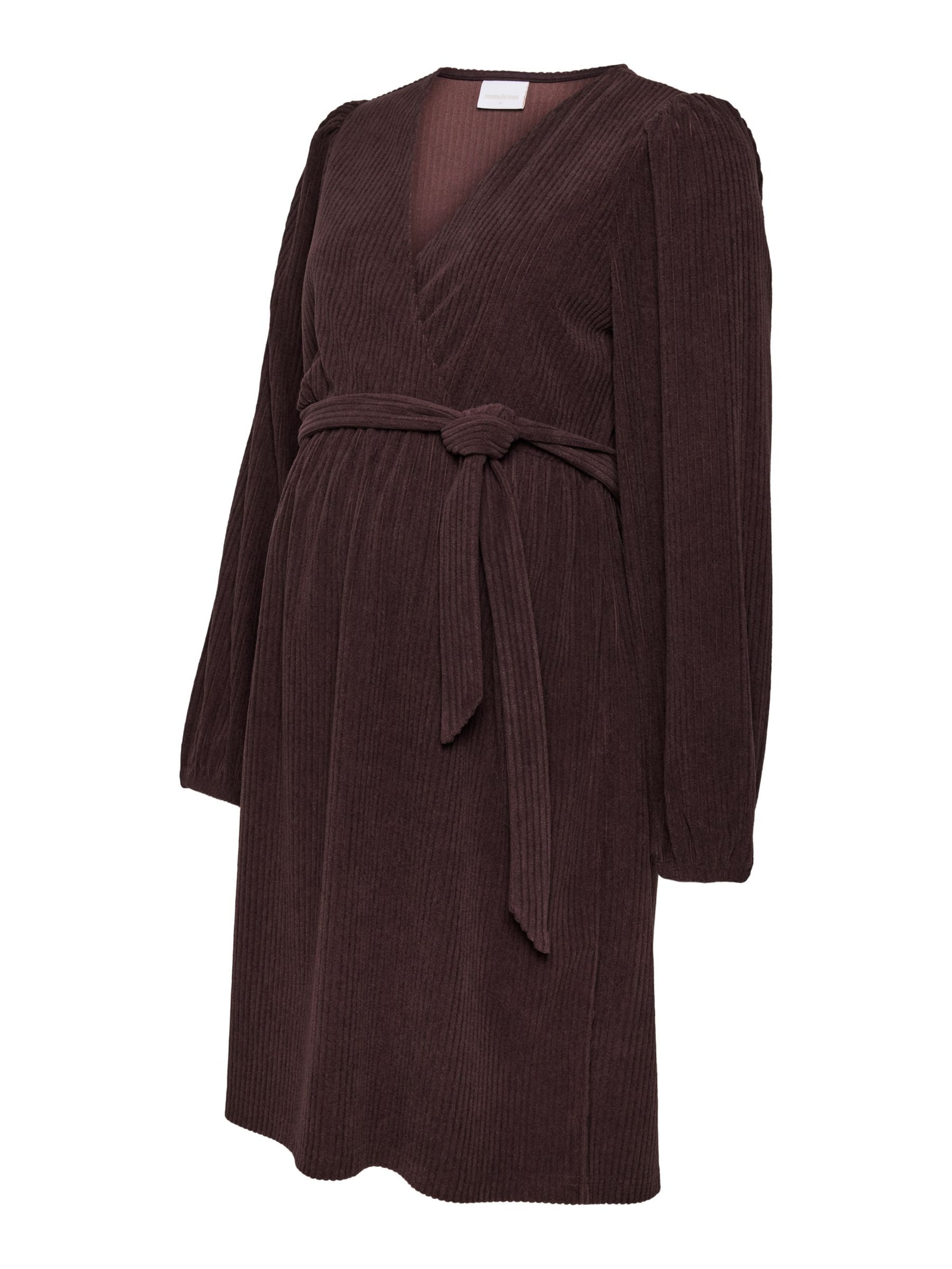 Robe 'MLBrooke' MAMALICIOUS en marron : devant