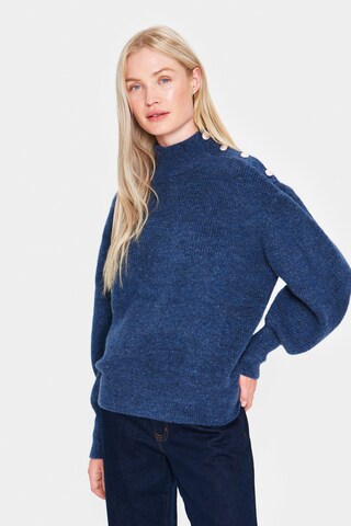 SAINT TROPEZ - Pullover 'Paula' em azul: frente