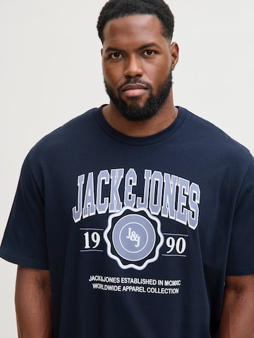 Jack & Jones Plus Shirt 'JJMAKO' in Blue