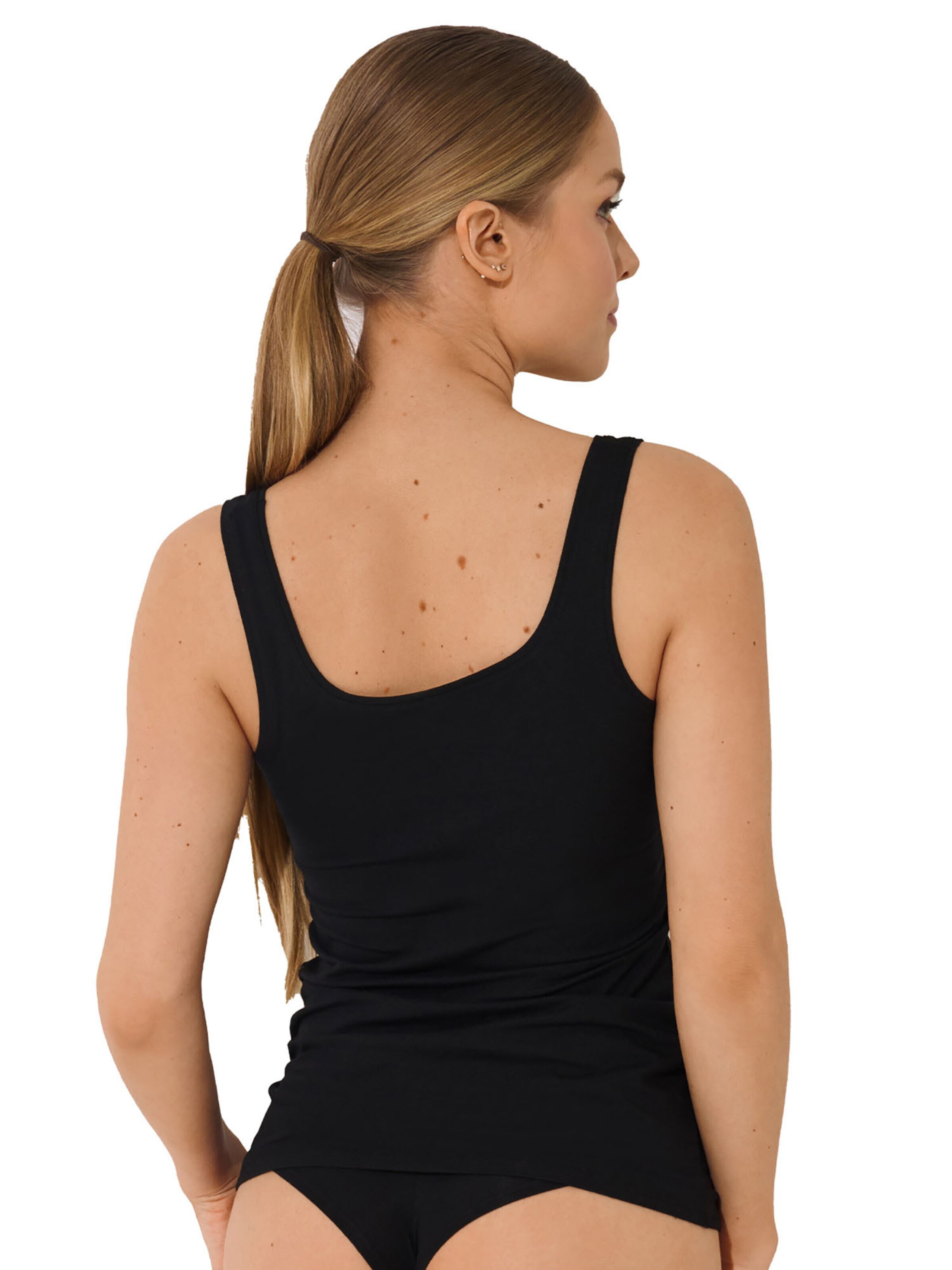 Lisca Undershirt 'Emma' in Black
