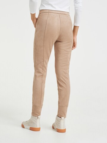 OPUS Tapered Broek 'Levina' in Beige