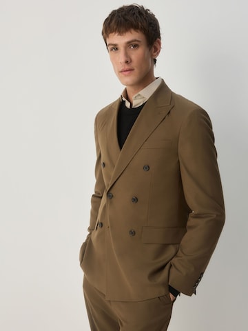 Coupe regular Veste de costume Next en marron