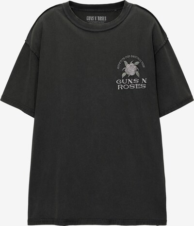 Pull&Bear Тениска в антрацитно черно / зелено / бледорозово / бяло, Преглед на продукта