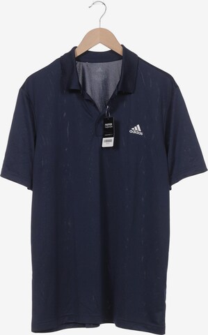 ADIDAS PERFORMANCE Poloshirt XL in Blau: predná strana
