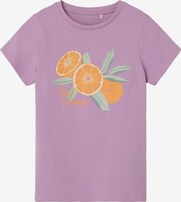NAME IT Koszulka 'JASMINE' w kolorze fioletowy: przód