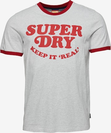 Superdry Shirt  'Vintage Cooper Ringer' in Grau: predná strana