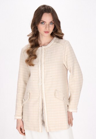 DreiMaster Klassik Between-Season Jacket 'Classic Look' in Beige: front