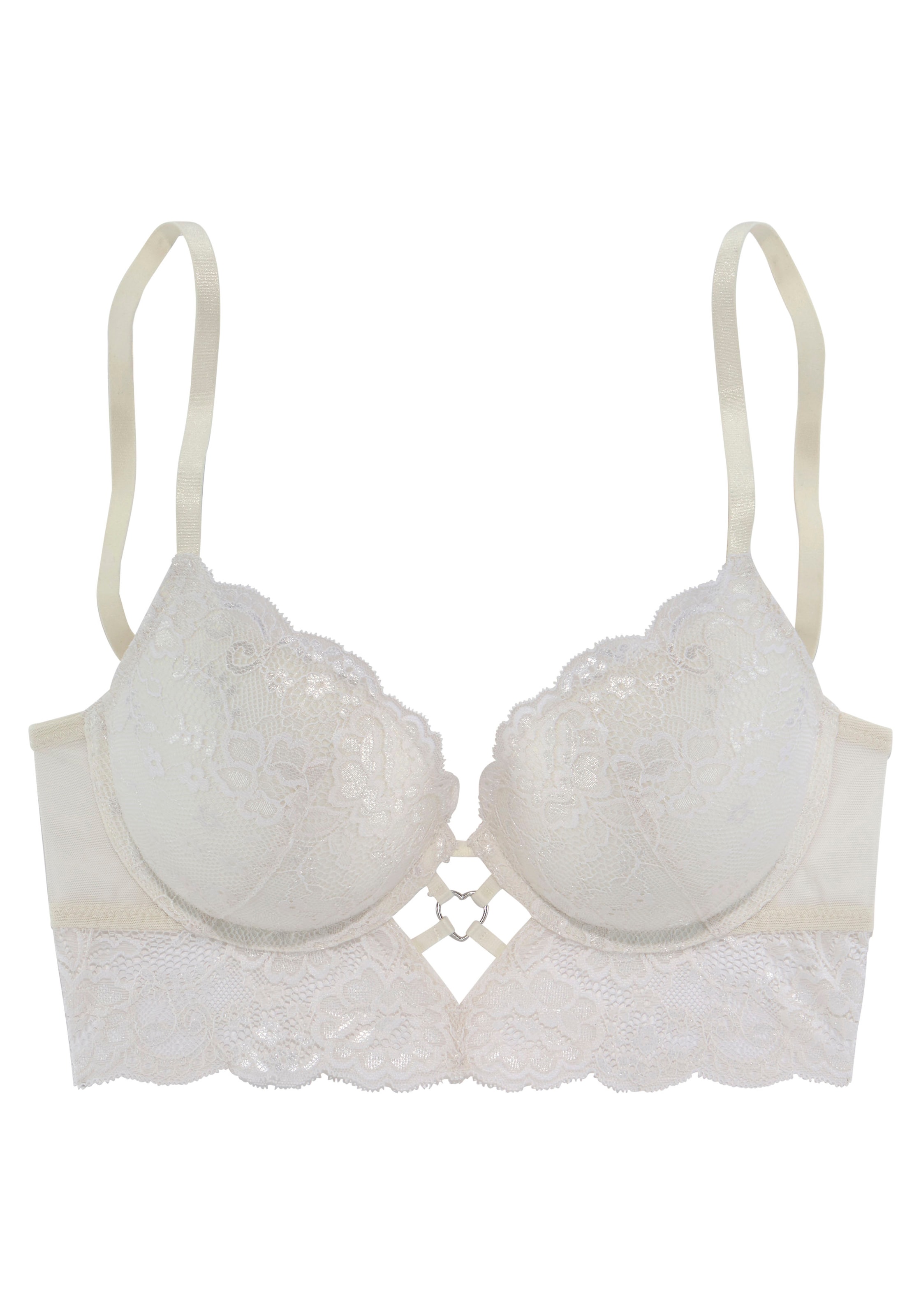 LASCANA Regular Bra in White: front