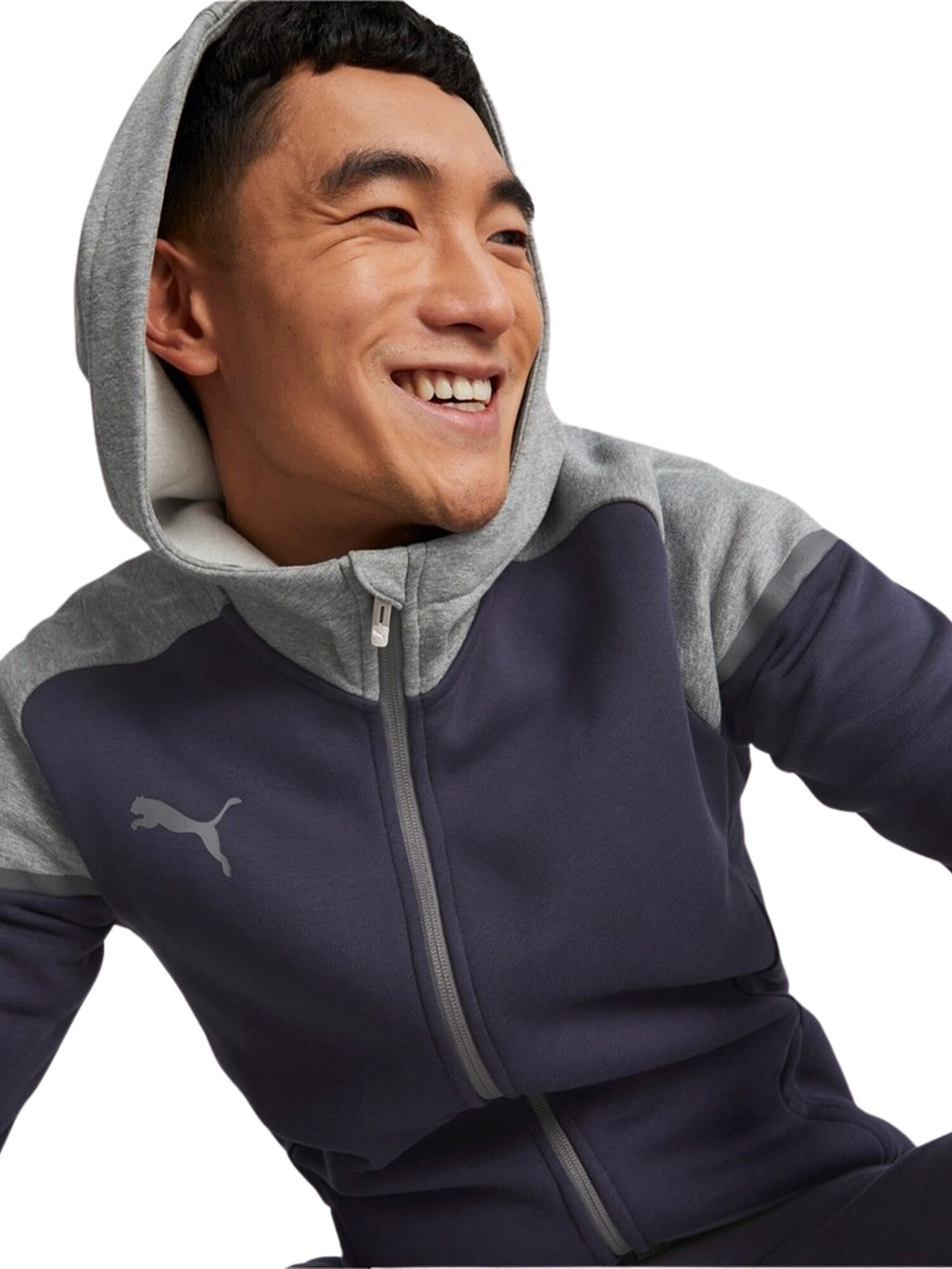 PUMA Sportssweatjakke 'TeamCUP Casuals' i blå