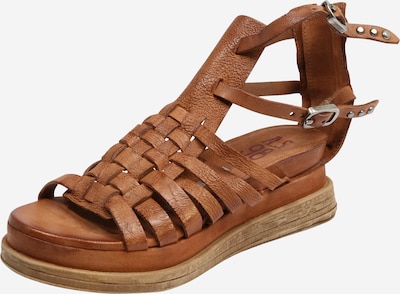 A.S.98 Sandalias con hebilla 'Lagos' en cognac, Vista del producto