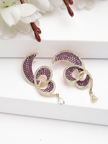 AVANT-GARDE PARIS Ohrringe 'Vesnala' in Lila