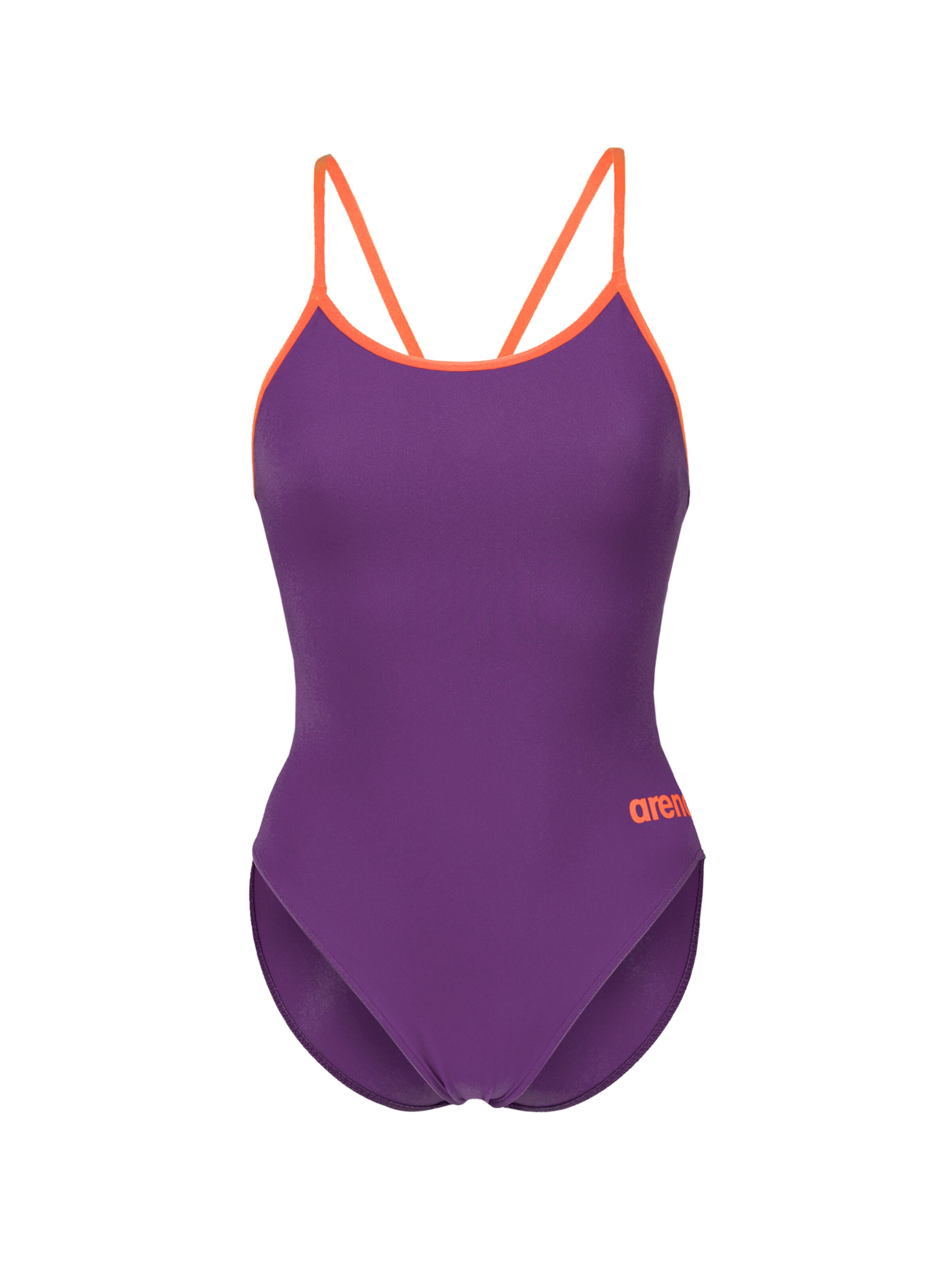 Costum de baie întreg 'Lace Back Solid' ARENA pe lila / portocaliu, Vizualizare produs