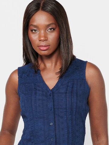 KOROSHI Blouse in Blauw