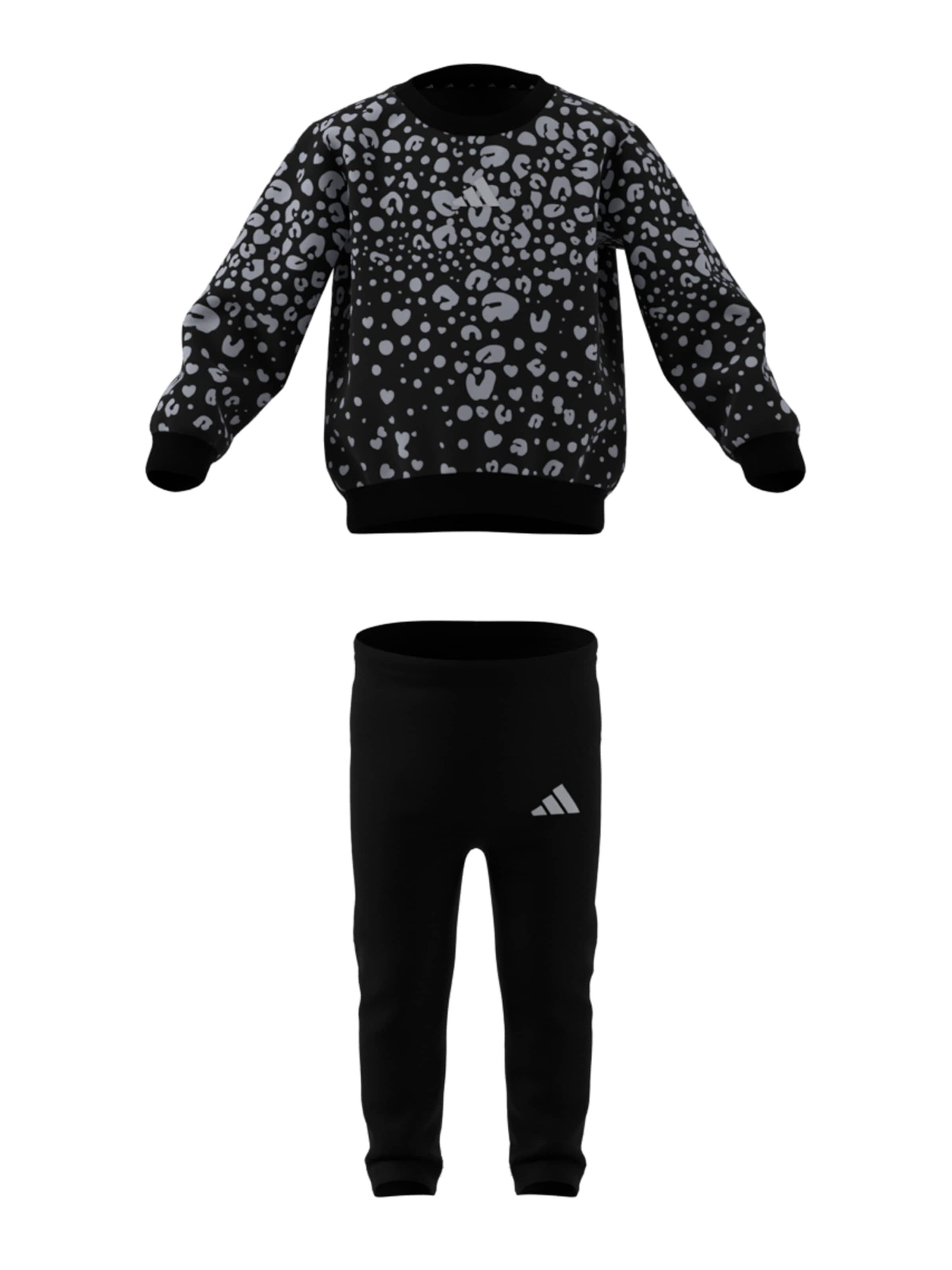Costum de trening de la ADIDAS SPORTSWEAR pe negru: față